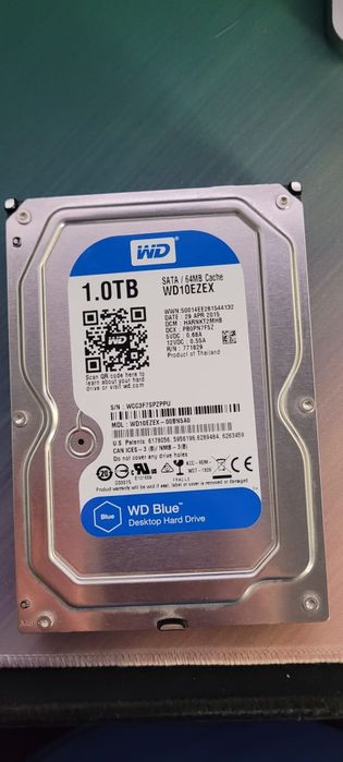 Hard Disk HDD 1TB WD Blue 3.5, 7200RPM – 100% sănătos, doar 448h, fără bad-uri - ca NOU