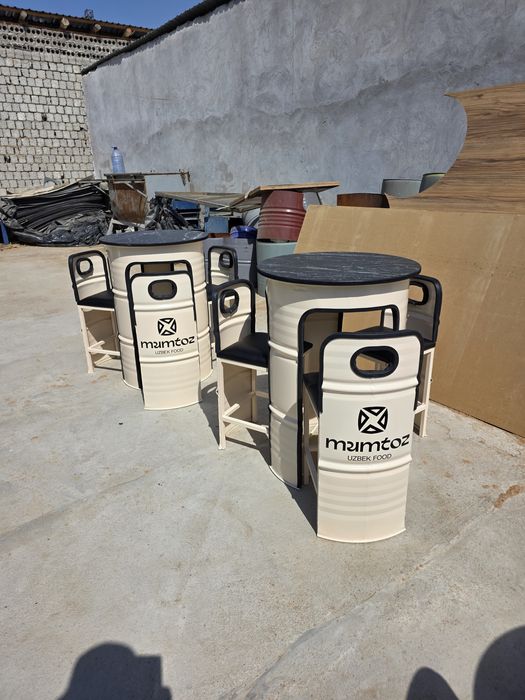 Бочкадан мебеллар ресторан , бар , фудтрак, кафе , дачалар учун турли