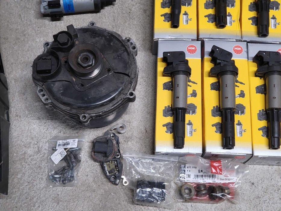 BMW E65 745 части СД, алтернатор, бобини, стоп и други.