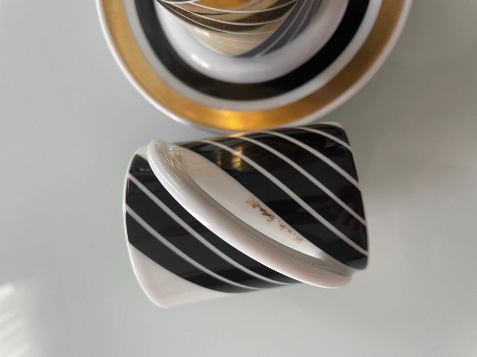 set servit Espresso Rosenthal Ursula & Karl Scheid Aurit 24K Original