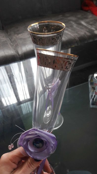 Сватбени кристални  чаши