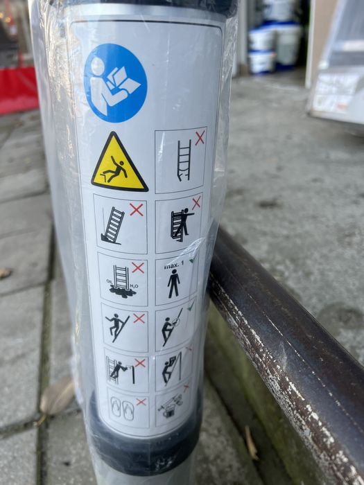 Стълба телескопична алуминиева 3.8м марка  Vorel