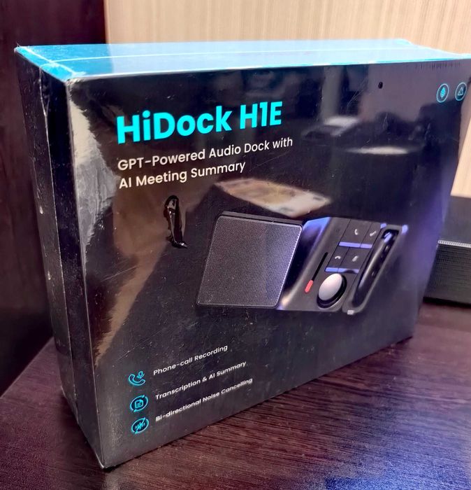 HiDock H1E USB C докинг станция с AI гласов рекордер