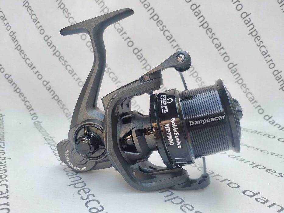 SET 2 Mulinete Feeder si Crap PRO FL NOBLE HP7500 cu tambur Long Cast