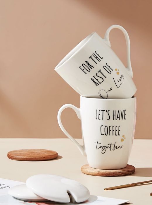 Set de 2 căni de cafea pentru cupluri