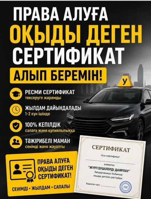 Сертификат на права
