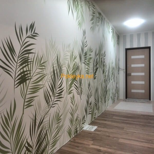 Поклейка  обоев.