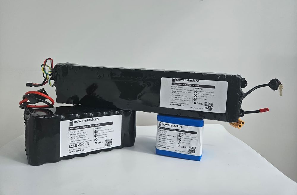 Baterii Navomodel 15Ah 20Ah 25Ah Li-ion Autonomie Mare BMS Display