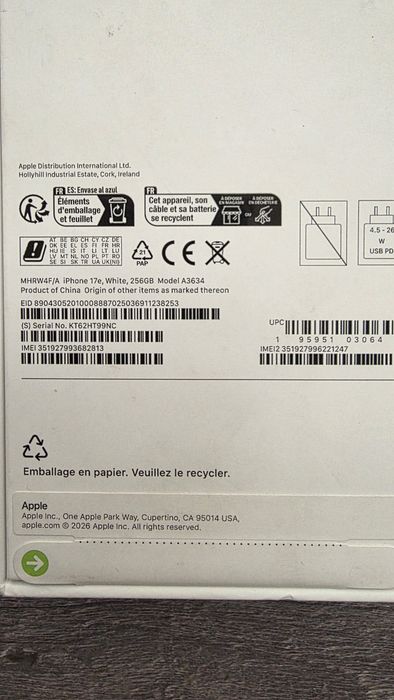 Iphone 17 e!!!256 gb!!!Noi Sigilate!!!