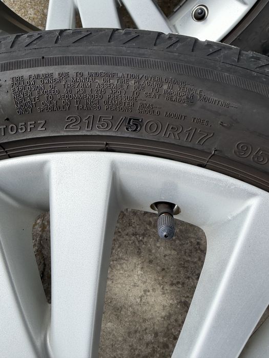 Оригинални джанти с гуми Mazda 5x114.3 17цола