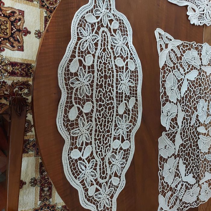 4  dantele decorative din macrame lucrate manual de calitate deosebită