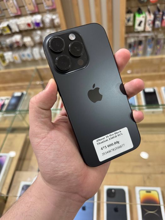 iPhone 16 Pro 256GB 91% Black Titanium