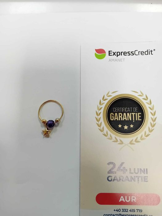 (Ag33) Inel Aur 14K Garantie 2 ani