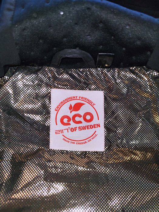 2117 of Sweden пухена ски яке с Recco етикет и златна подплата XXL