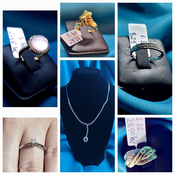 Bijuterii de aur cu pietre pretioase