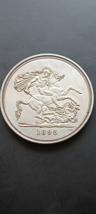 Moneda 1 coroana Anglia 1893