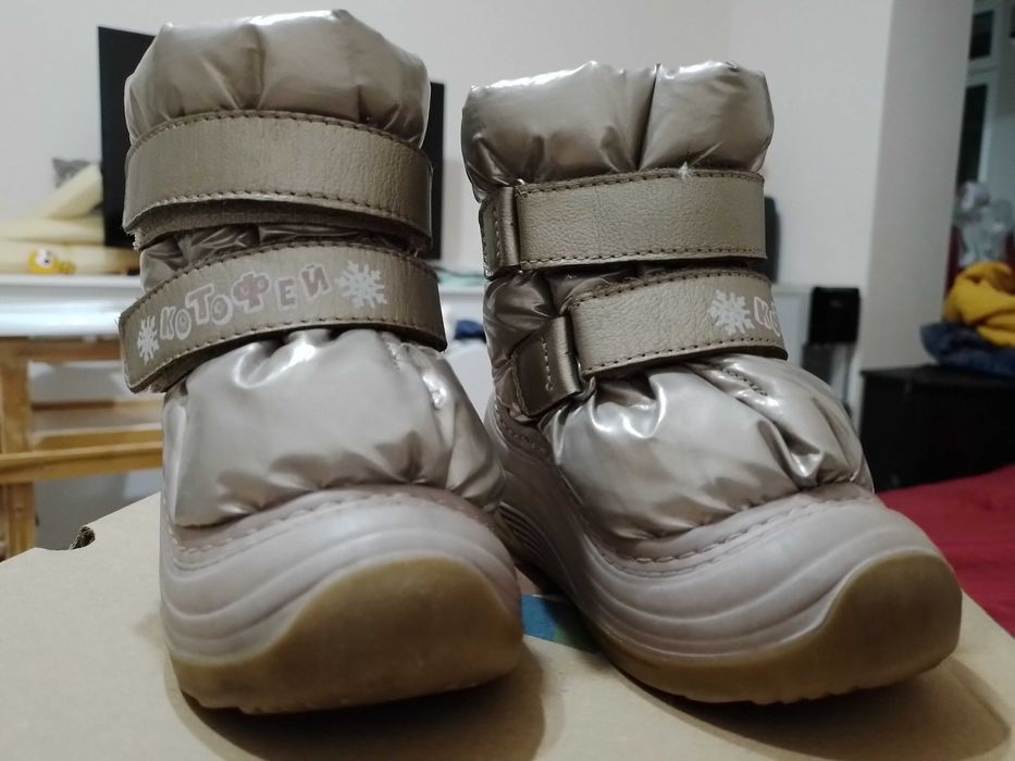 Сапоги на девочку Котофей, 22-23 размер, стелька 14 см