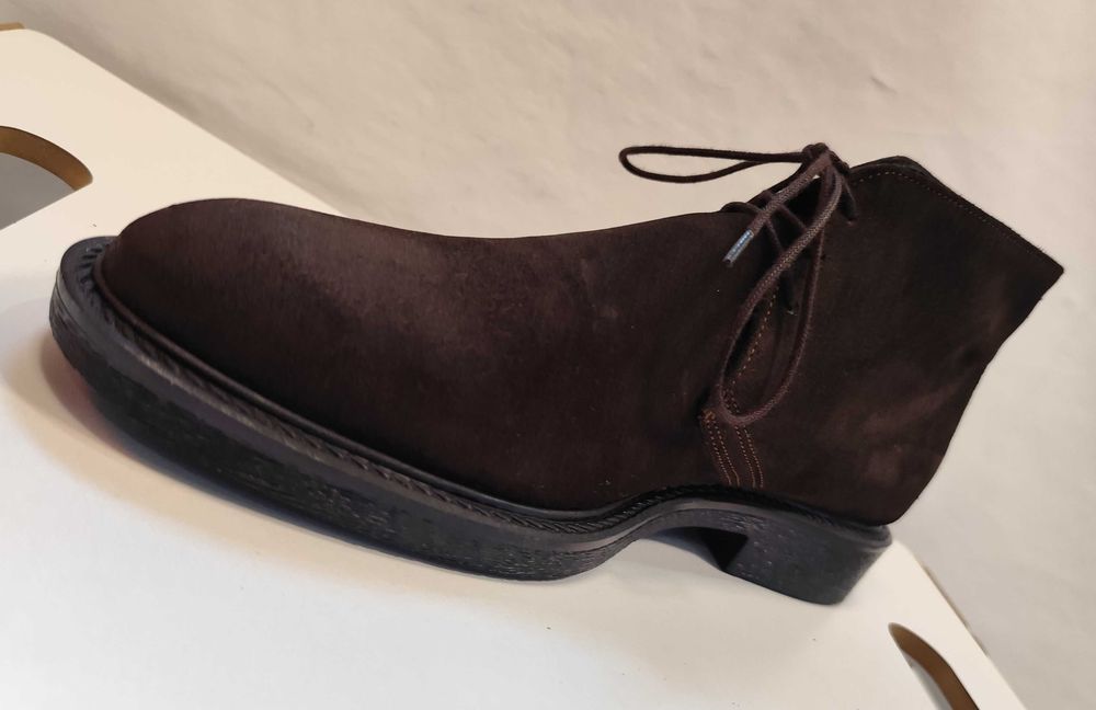 Ghete lace up chukka 43 39 40 Old Signature NOI piele naturala suede