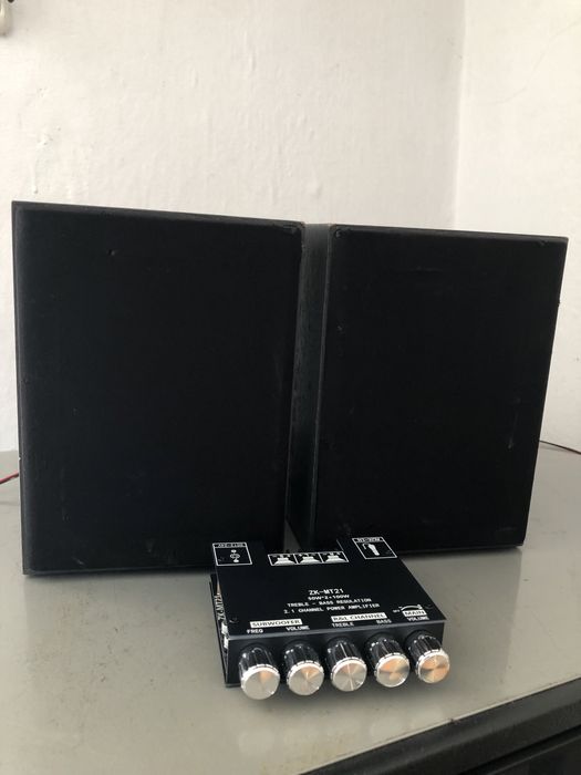 Boxe +mini amplificare cu bluetooth si subwoofer