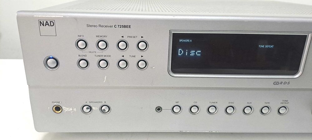 NAD C 725BEE – Monstru Stereo Receiver – PowerDrive Amp – Audiophile Series