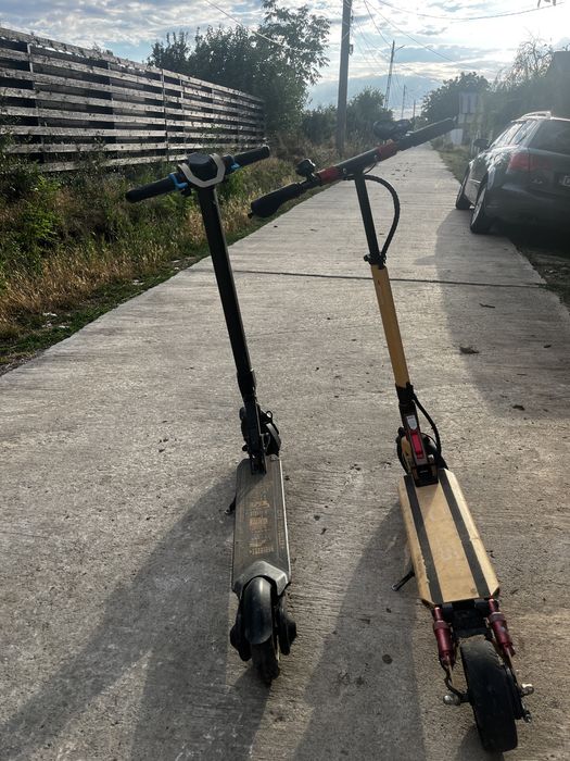 2 trotinete defecte, au toate piesele