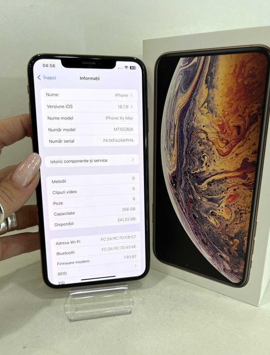 iPhone Xs Max 256GB Gold Garantie, sanatate baterie 100%