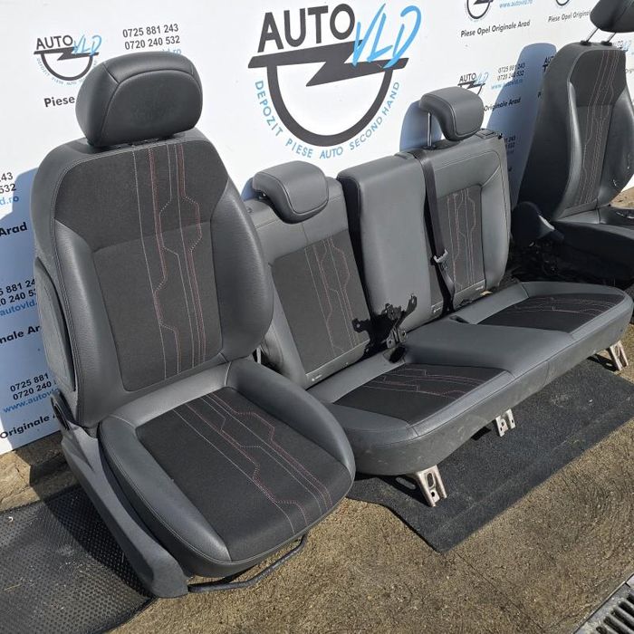 Scaune fata bancheta spate semi piele Opel Corsa D