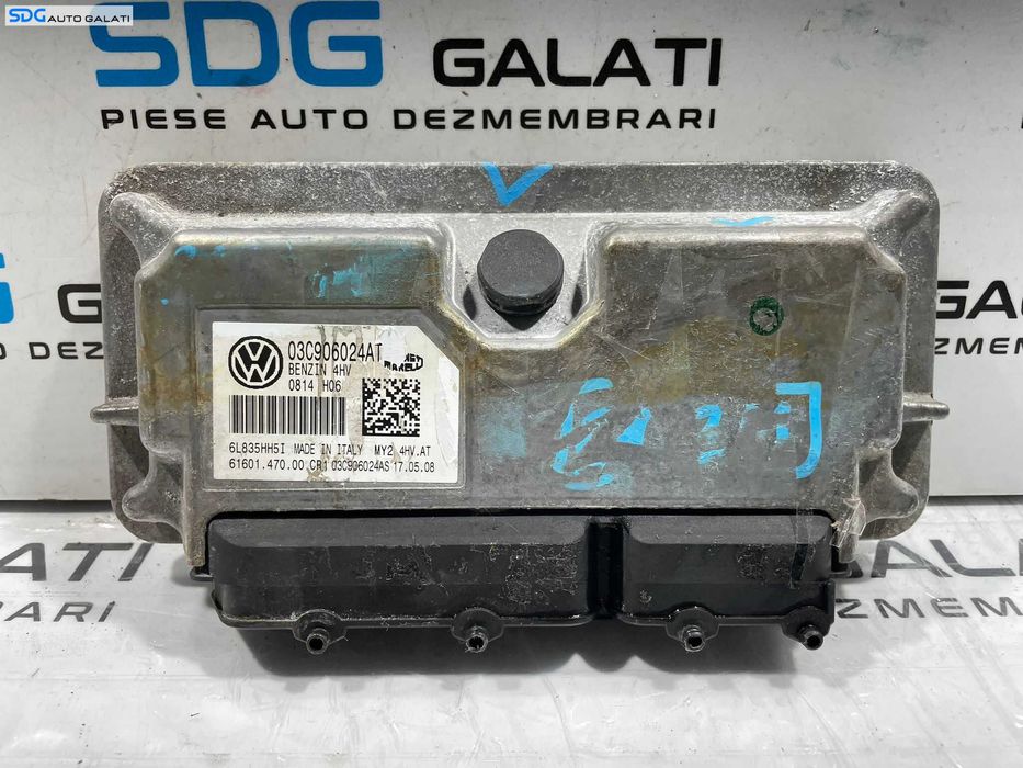 ECU Calculator Motor Magneti Marelli Volkswagen Polo 6R 1.4 Benzina CGGA CGGB 2010 - 2018 Cod 03C906024AT [L4467] [L4468]