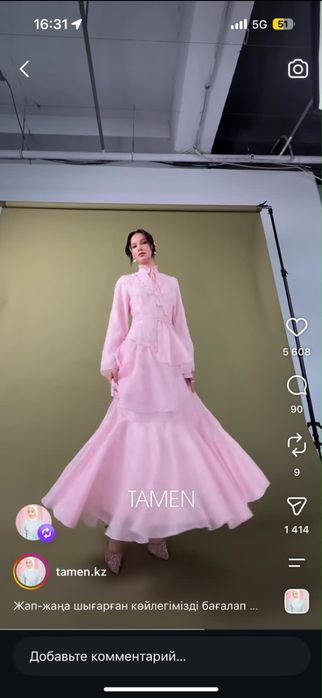 Продаю свое нежное платье бренда Tamen
