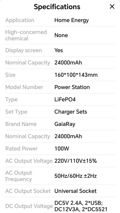 Power station 220V/110V