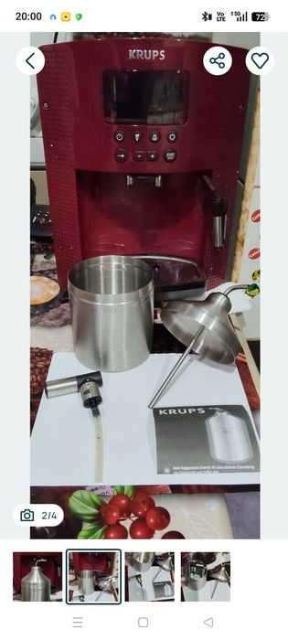 KRUPS XS6000 Auto Cappuccino de spumare a laptelui pentru Cappuccino si Caffe Lattes.