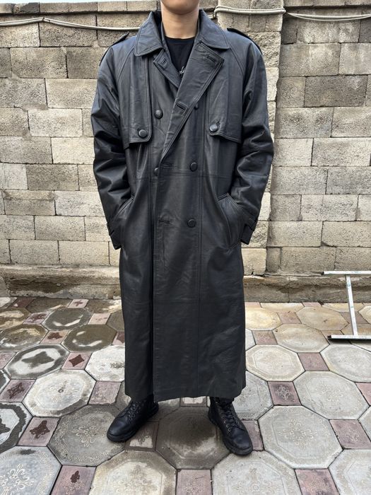 Плащ кожаный советский