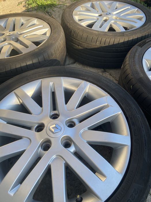 Set 4 Jante Aliaj Origine Renault R17 (5x114.3) - Megane 3 + Anvelope Vara Continental 225/45 R17