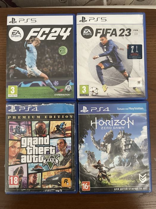 Игры на ps4 и ps5 Fifa 23 , Fc 24 , Gta 5 , Horizen zero dawn