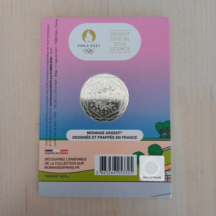 Възпоменателна сребърна монета Олимпийски игри Париж 2025