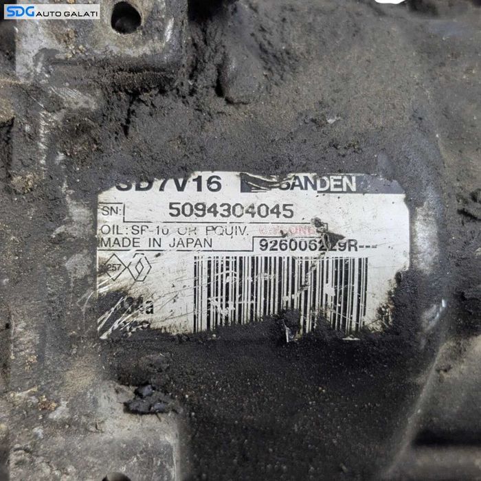 Compresor AC Aer Conditionat Clima Dacia Sandero 1.5 DCI 2008 - 2012 Cod 926006229R 5094304045 [LR2579]