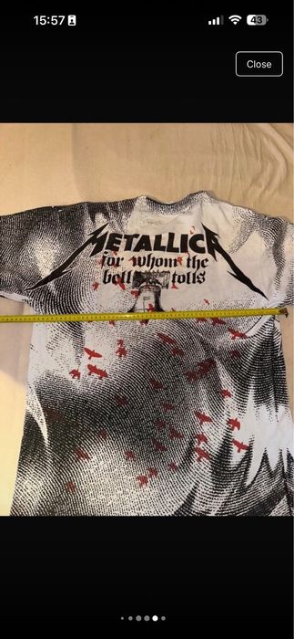 Metallica For Whom The Bell Tolls all-over print T-shirt