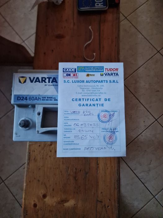 Baterie auto VARTA  D24  60Ah