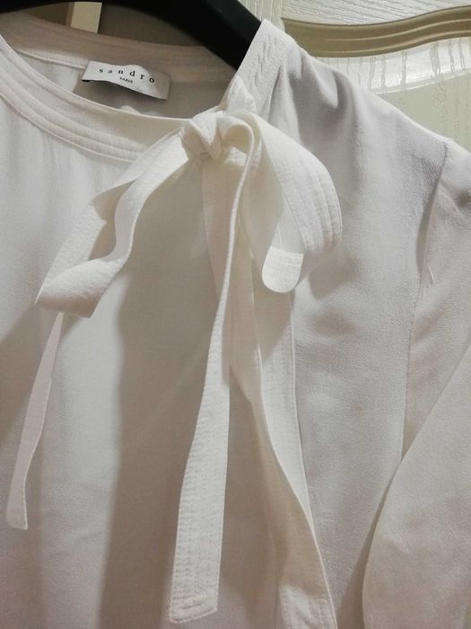 Риза SANDRO в снежно бяло