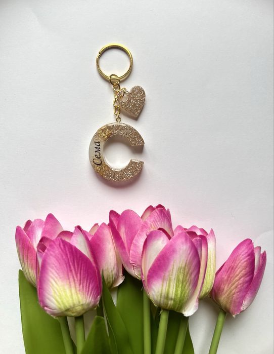 Ключодържател буква от епоксидна смола