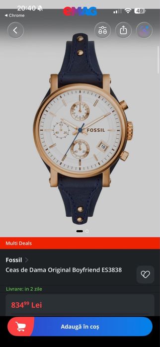 Ceas de mana fossil