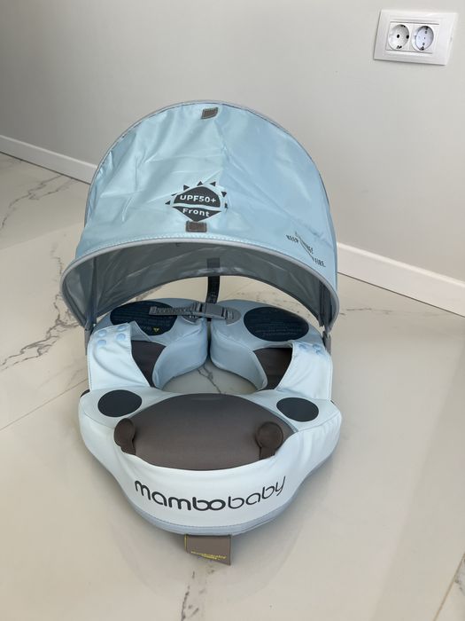 Colac de înot pentru bebeluși ne-gonflabil + copertina UPF50+