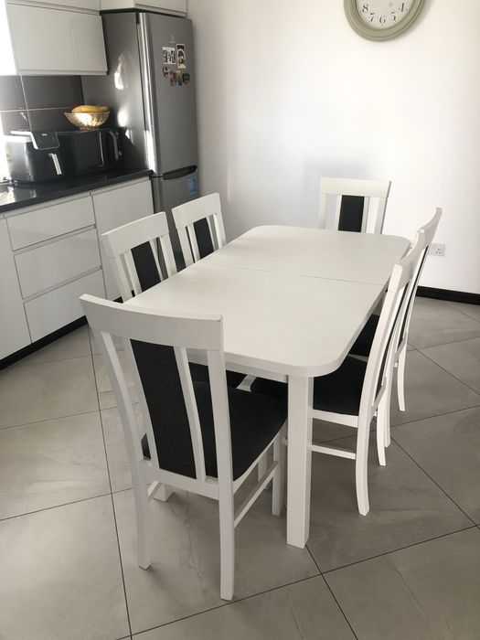 Masa+6 scaune de lemn masiv