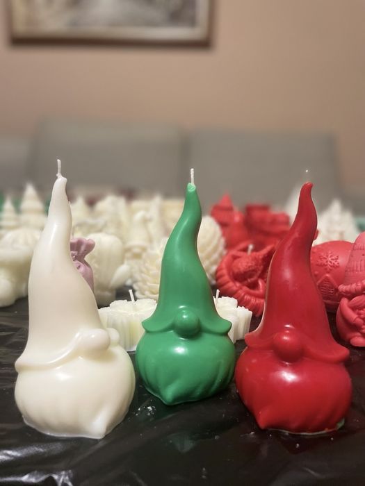 Коледни, соеви свещи