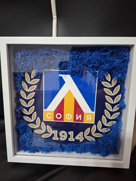 Ръчно изработена 3D рамка с логото на ЛЕВСКИ!