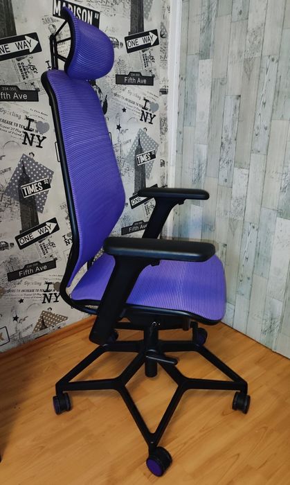 Scaun de gaming, Profesional, violet/Negru