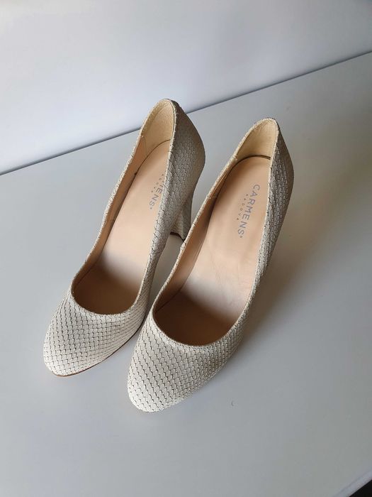 Обувки, 38-ми номер, естествена кожа, интересен принт