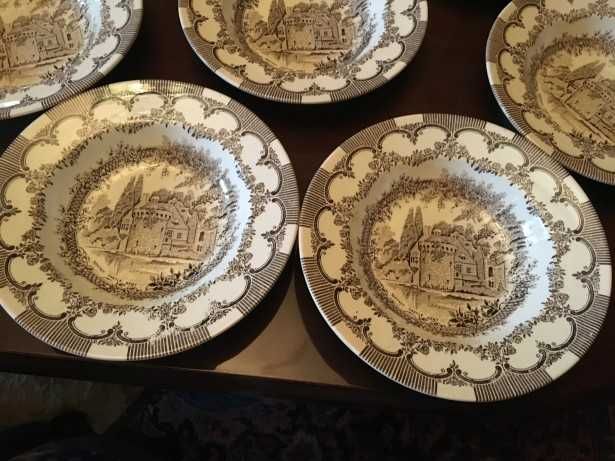 Set 8 farfurii portelan englezesc-marcate-Olanda