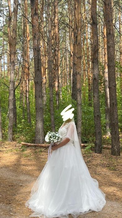 Свадебное лёгкое платье
