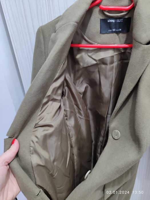 Palton verde închis